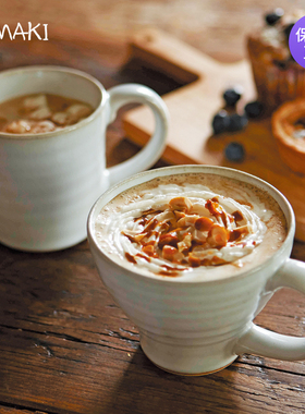 TAMAKI日本手工制陶瓷马克杯家用咖啡杯茶杯早餐杯T-755280