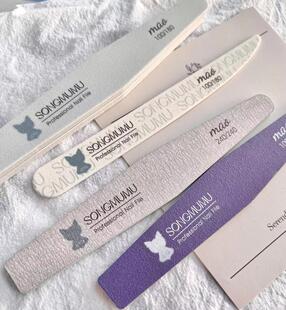 便宜猫SONGMUMU美甲搓条磨指甲锉打磨海绵搓条修甲砂条抛光工具