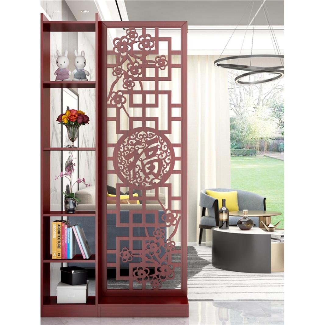 进门入户屏风隔断装饰客厅遮挡置物架墙实木新中式玄关柜简约现代