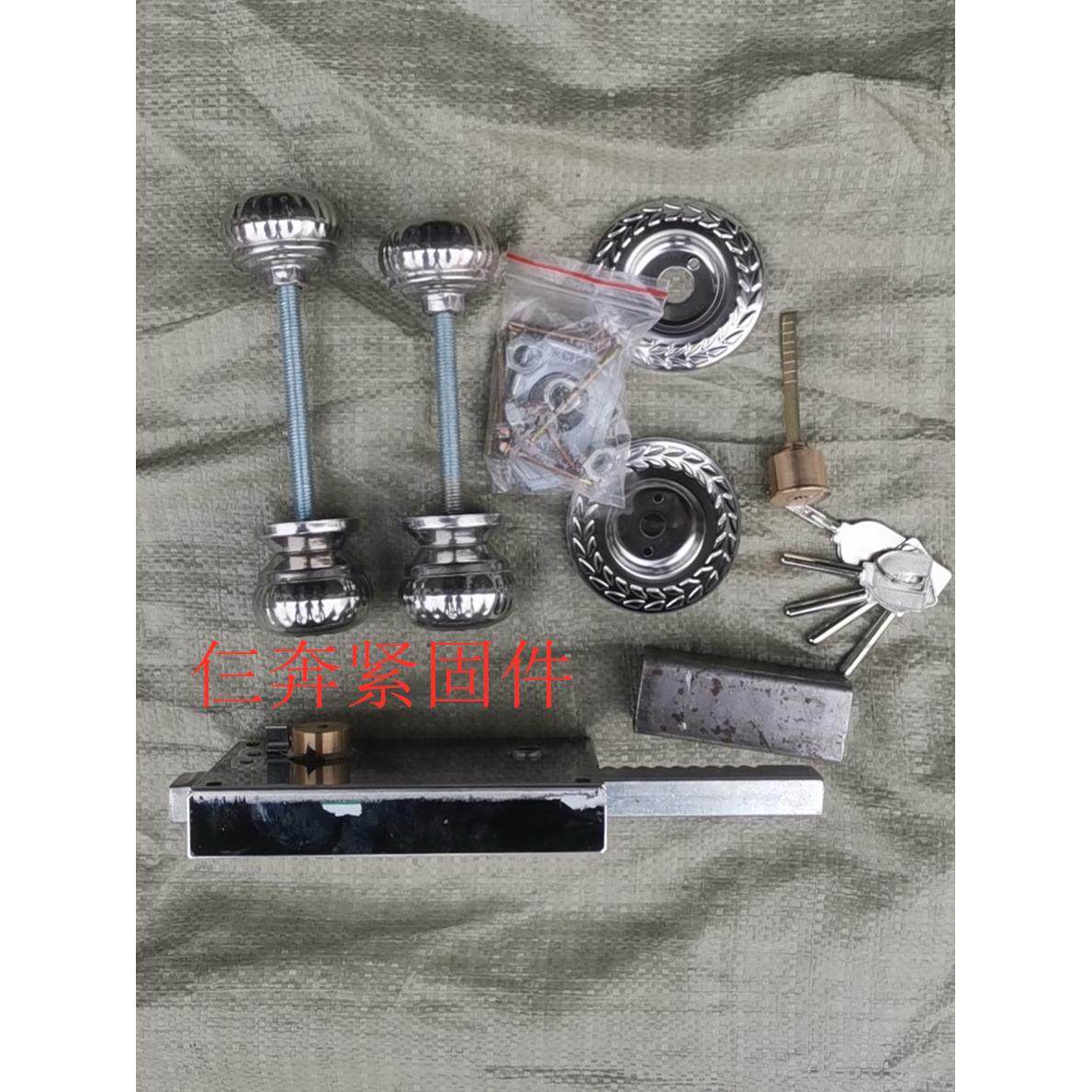 包邮铁艺大门齿条锁焊接农村别墅双扇门锁防盗门自动锁不锈钢