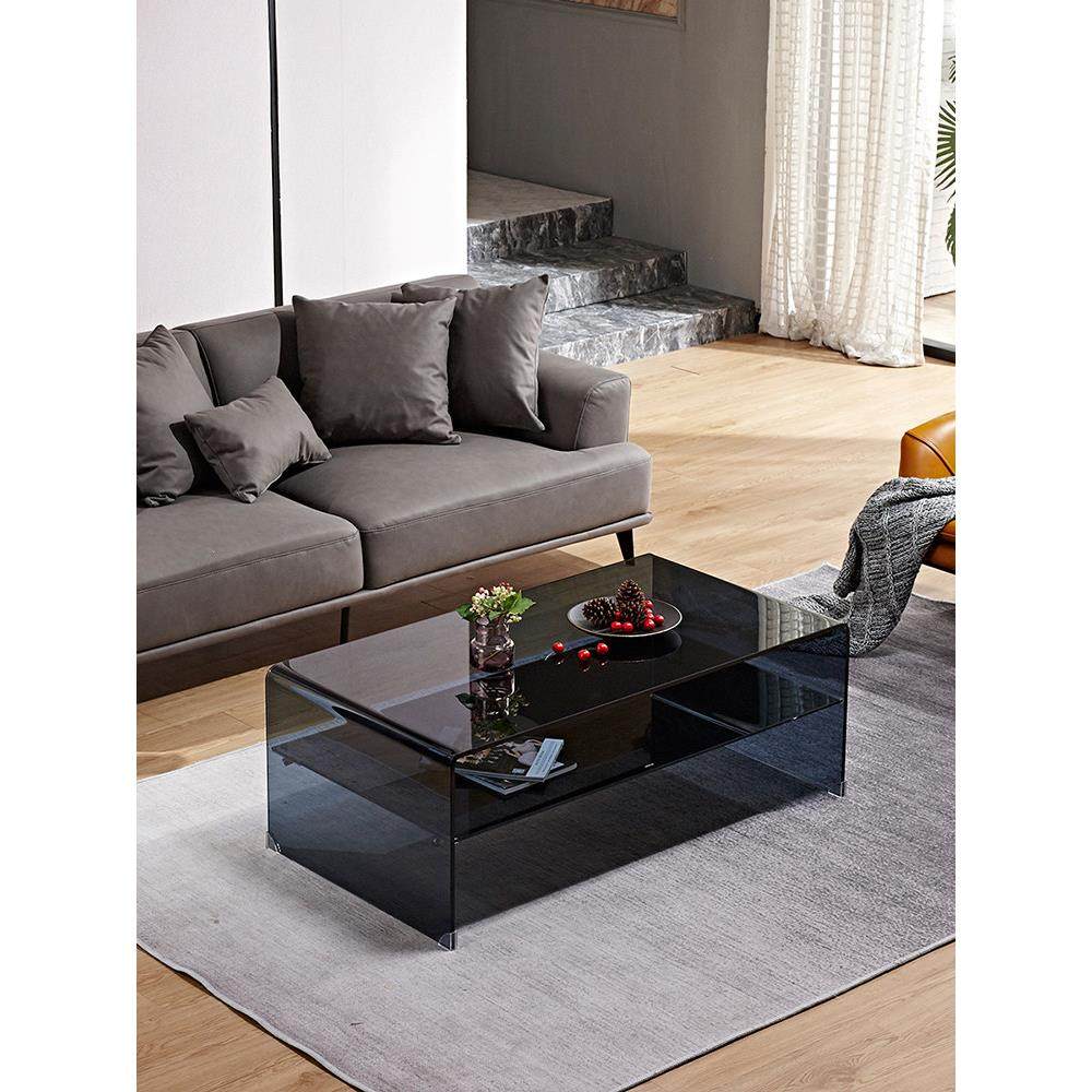 长方形茶桌玻璃客厅沙发茶几组合电视柜简约现代桌小户型储物简易,住宅家具,茶几,淘宝优惠券,粉丝福利购,淘宝优惠卷