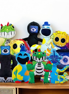 波比4绿恐龙琴公仔毛绒玩具现货新款nightmare critters狮子玩偶