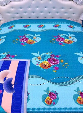 新款高档四季通用床盖加厚三层夹棉炕盖防滑榻榻米亲肤耐脏双面用