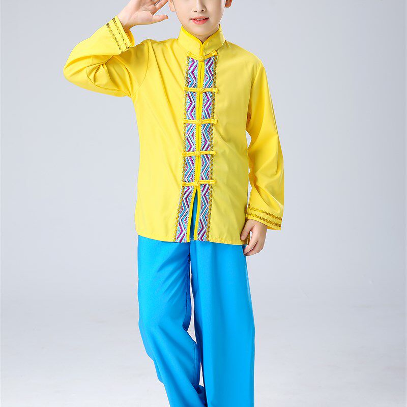 儿童奥黛舞蹈服少数民族演出服京族节日外国男女越南民族表演服装