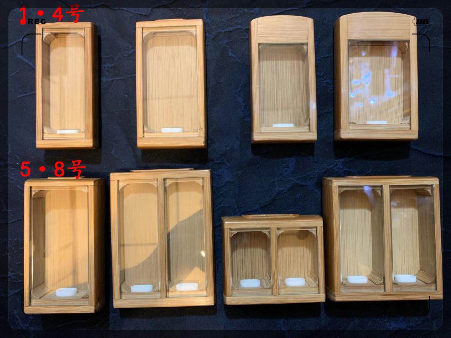 竹蛉虫具亖攵黄玲金铃子金蛉子大黄蛉金钟鸣虫盒黄蛉盒竹制有机