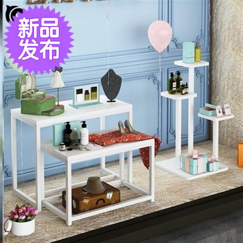 落地式童鞋商场衣服个f性橱窗鞋子展示架架子家用装饰台摆设货架