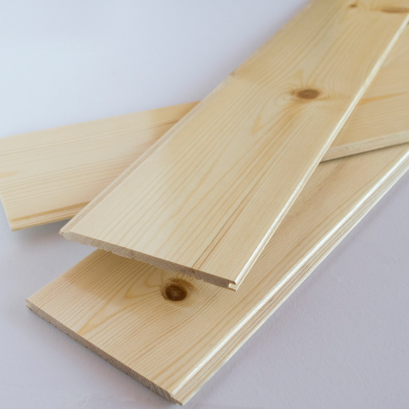 桑拿板免漆扣板实木吊顶护墙板樟子松原木隔墙板墙裙杉木防腐木板