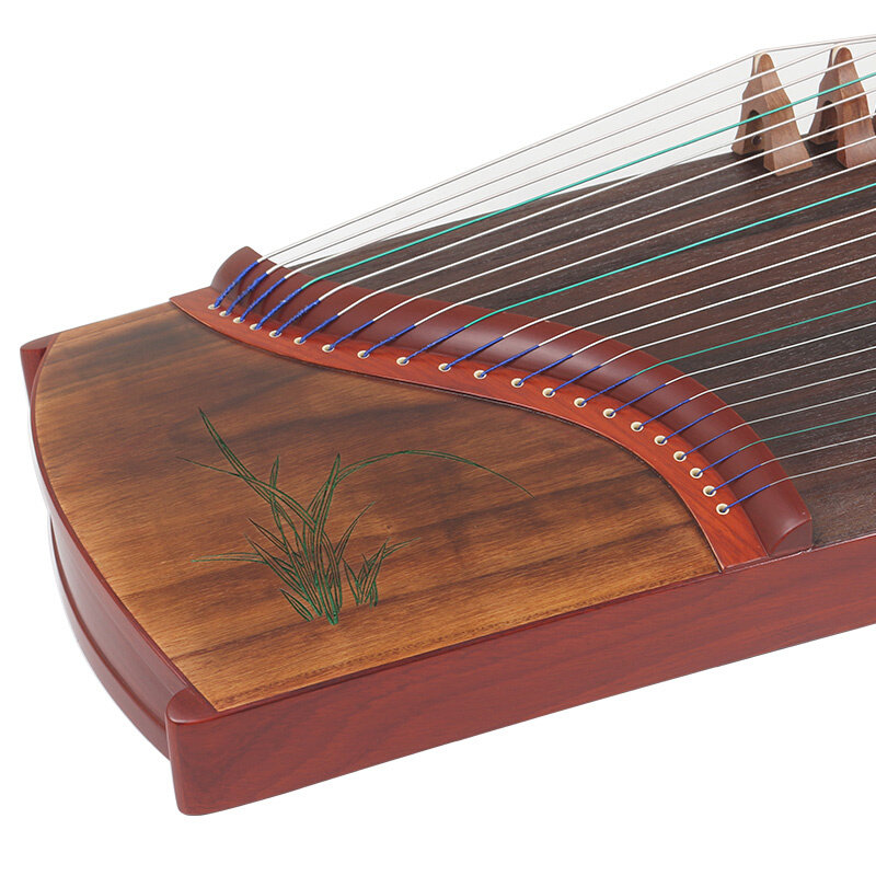 敦煌小古筝便携式小古筝690e花草图白木演奏筝【敦煌专卖店】