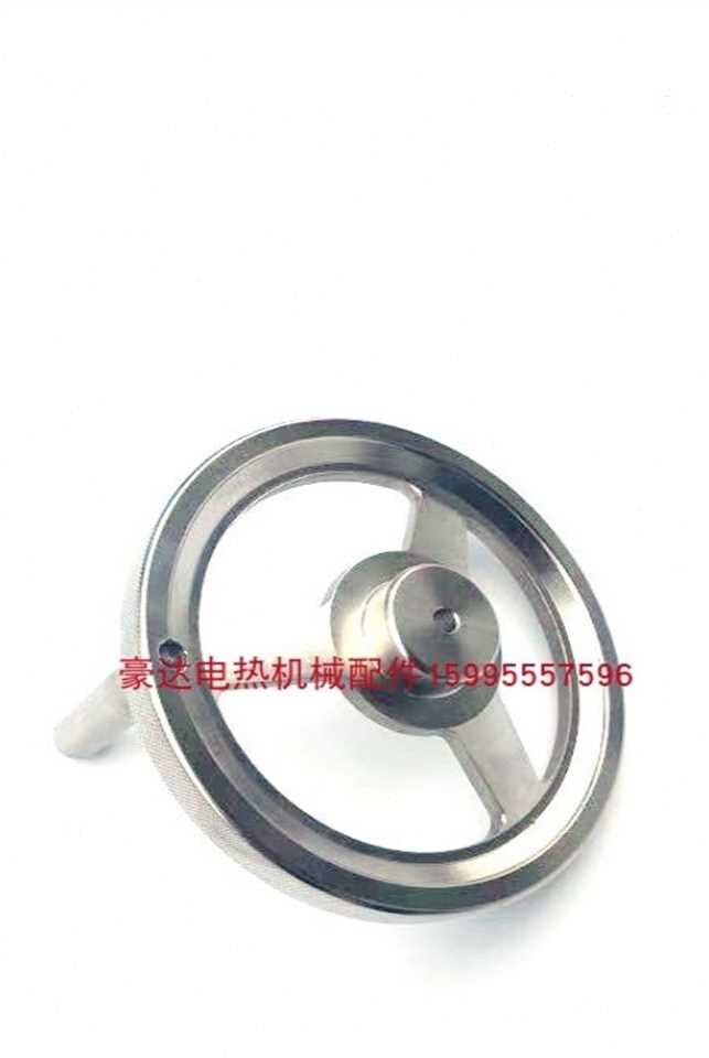 4不锈钢手轮 不锈钢m手柄 车床手柄 160外径手轮 滚花边摇手 304