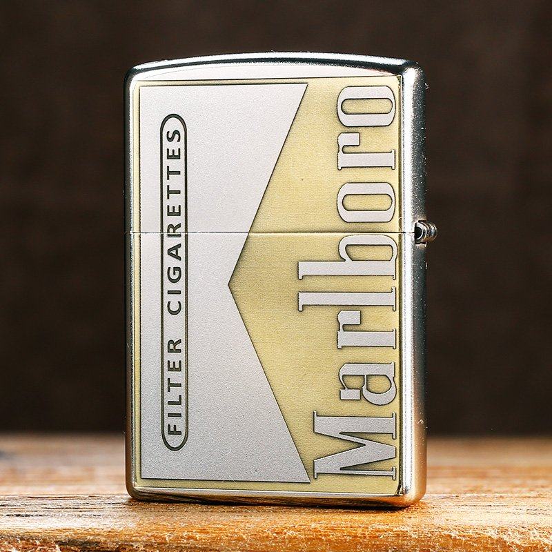 打火机zippo正版防风磨砂万宝路原装正品芝宝火机煤油之宝火机