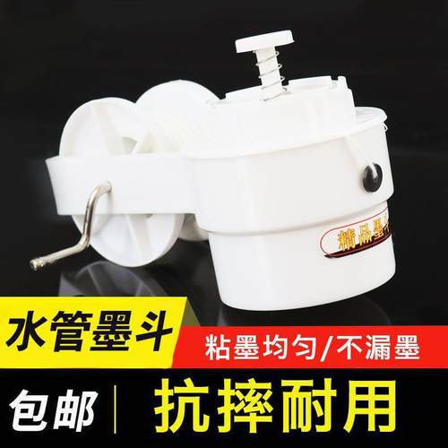 防漏墨斗手动弹线 线老式手摇塑料耐摔墨斗工地放线 线木工手动画