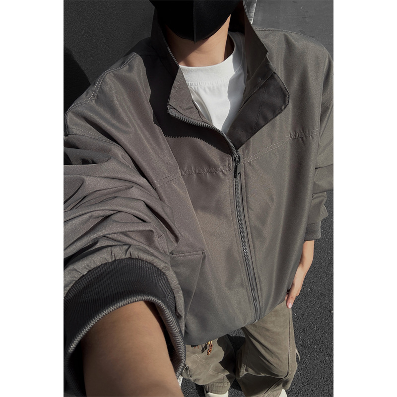 GTAL同款品质美式bomber立领飞行夹克男潮牌高级感痞帅棒球服外套