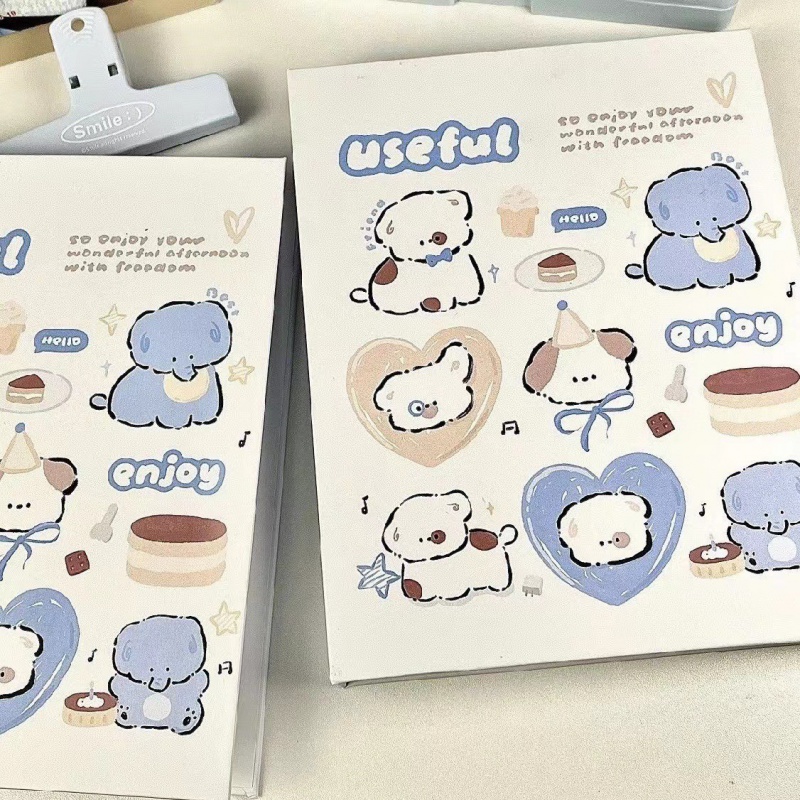 奶油小狗小象卡册原创四宫格A5相