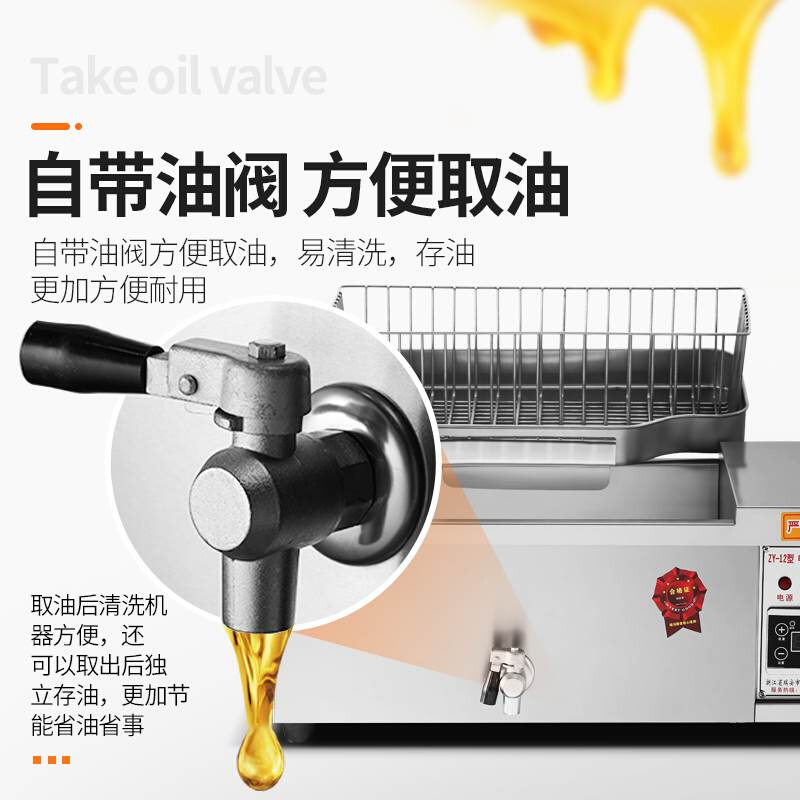 现货炸锅商用电油炸锅电炸炉油炸机多功能煮面炉电炸锅商用摆摊炸