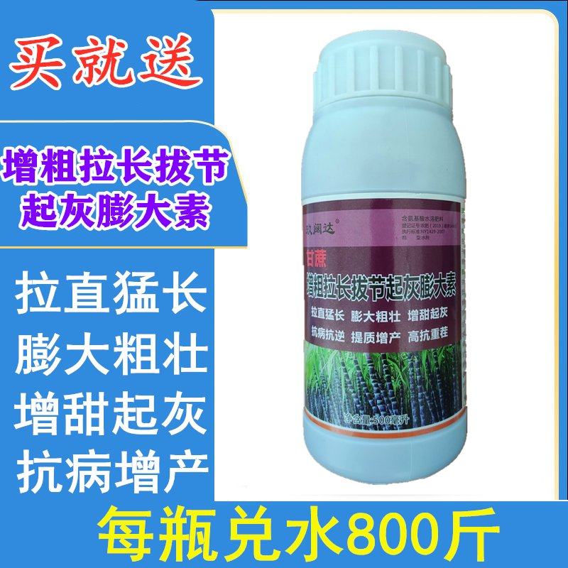 甘蔗增粗拉直灵叶面肥茎秆粗壮生根抗倒伏甘蔗增甜黑粗长膨大素