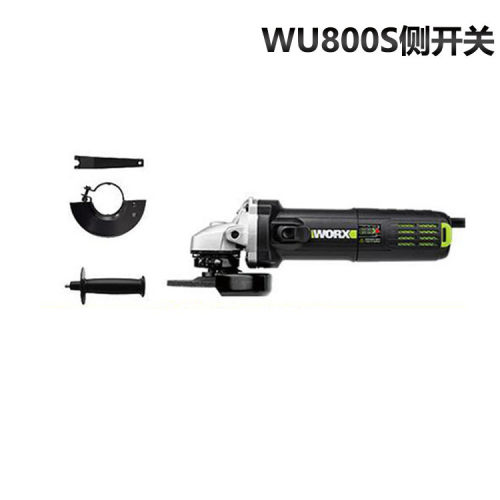 worx威克士WU800X/S后开关角磨机小型切割机磨光抛光打磨机多功能