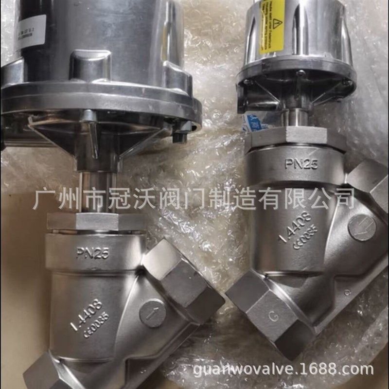 GEMU气动角座阀 不锈钢螺纹514 15D 20D 25D 32D 40D-50D 65D