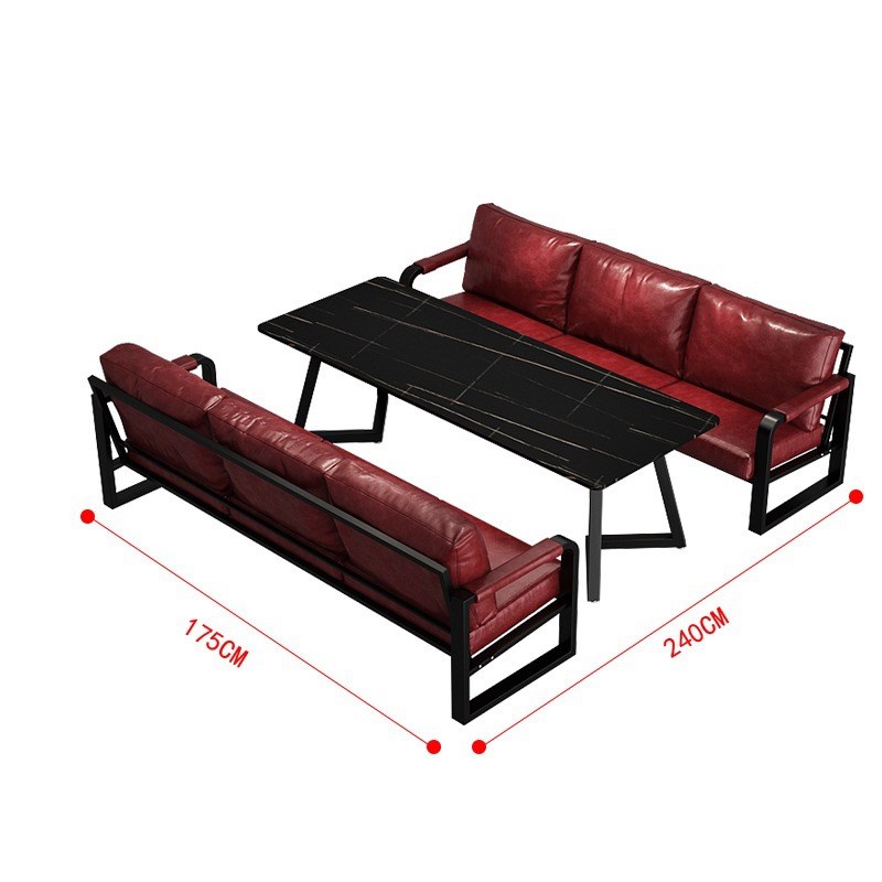 KTV清吧小酒馆酒吧桌椅组合咖啡厅奶茶烧烤店工业风卡座沙发商用