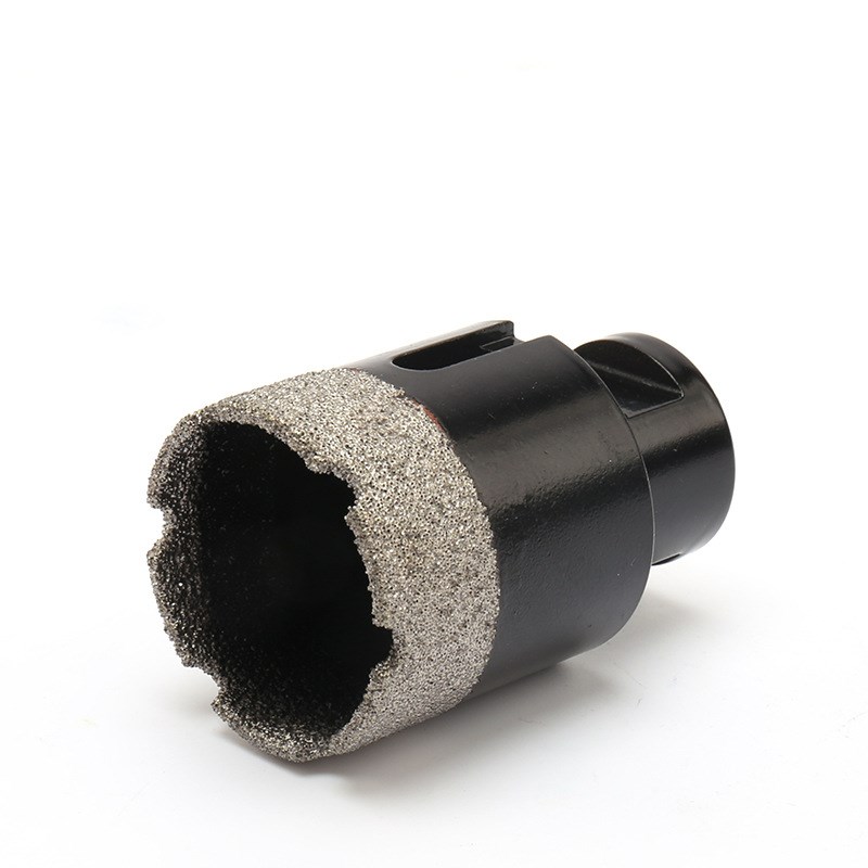 玻璃全瓷干打钻 m14钎焊开孔器花岗岩45亮黑钎焊干打瓷砖钻头