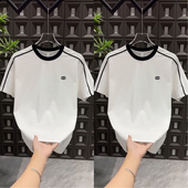 刺绣休闲舒适短袖 2025夏季 简约运动T恤男士 圆领半袖 新款 潮流时尚