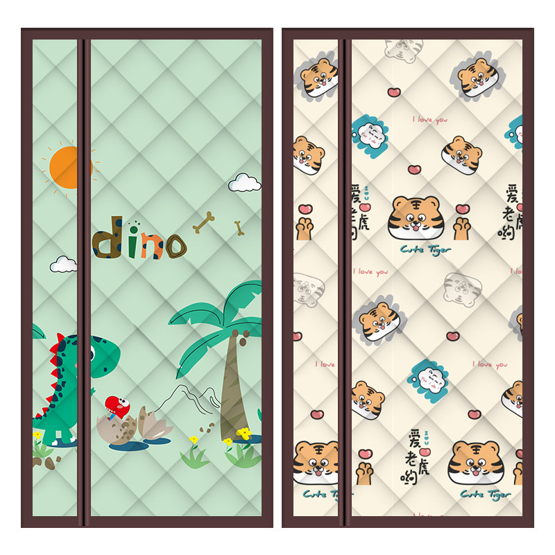 侧开棉门帘冬季保暖防风加厚家用空调隔断帘磁吸挡风保温冬天防寒,居家布艺,门帘,淘宝优惠券,粉丝福利购,淘宝优惠卷