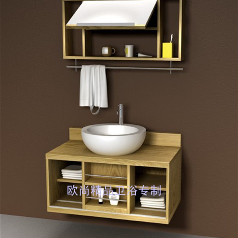 欧式美式橡木浴室柜组合洗脸盆柜洗手盆柜卫浴柜台盆柜吊柜TX662