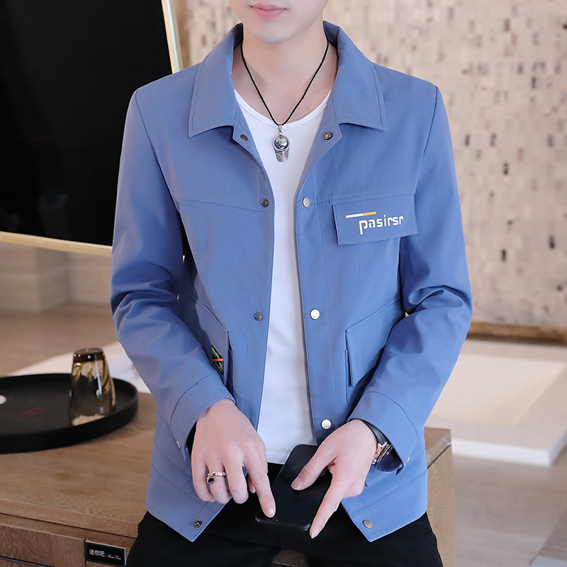 2021新款春秋季帅气男士西装夹克青年外套韩版薄款上衣服潮流男装