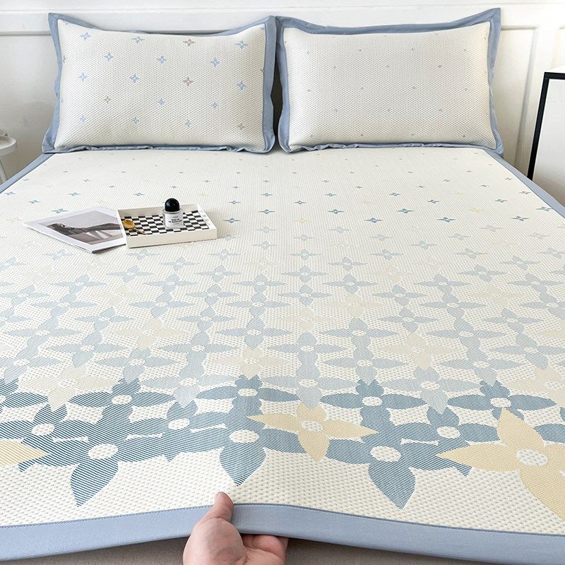 凉感PE冰豆豆凉席2025新款可机洗水洗夏季冰丝席三件套床单空调席,床上用品,冰丝席,淘宝优惠券,粉丝福利购,淘宝优惠卷