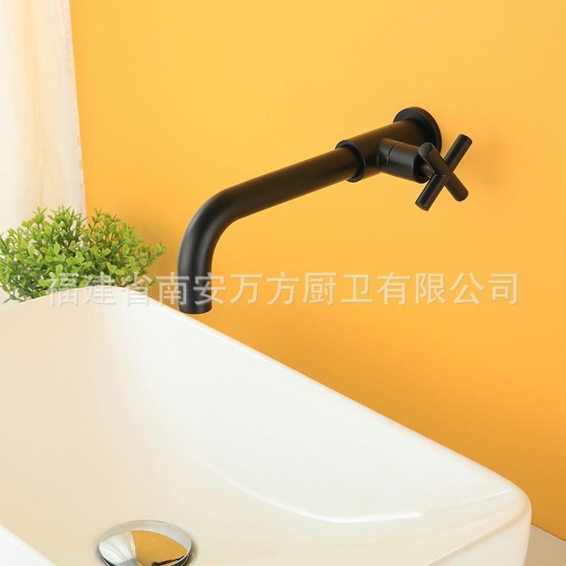 厨房家用款可旋转入墙式单冷水龙头洗菜盆脸盆单联式龙头