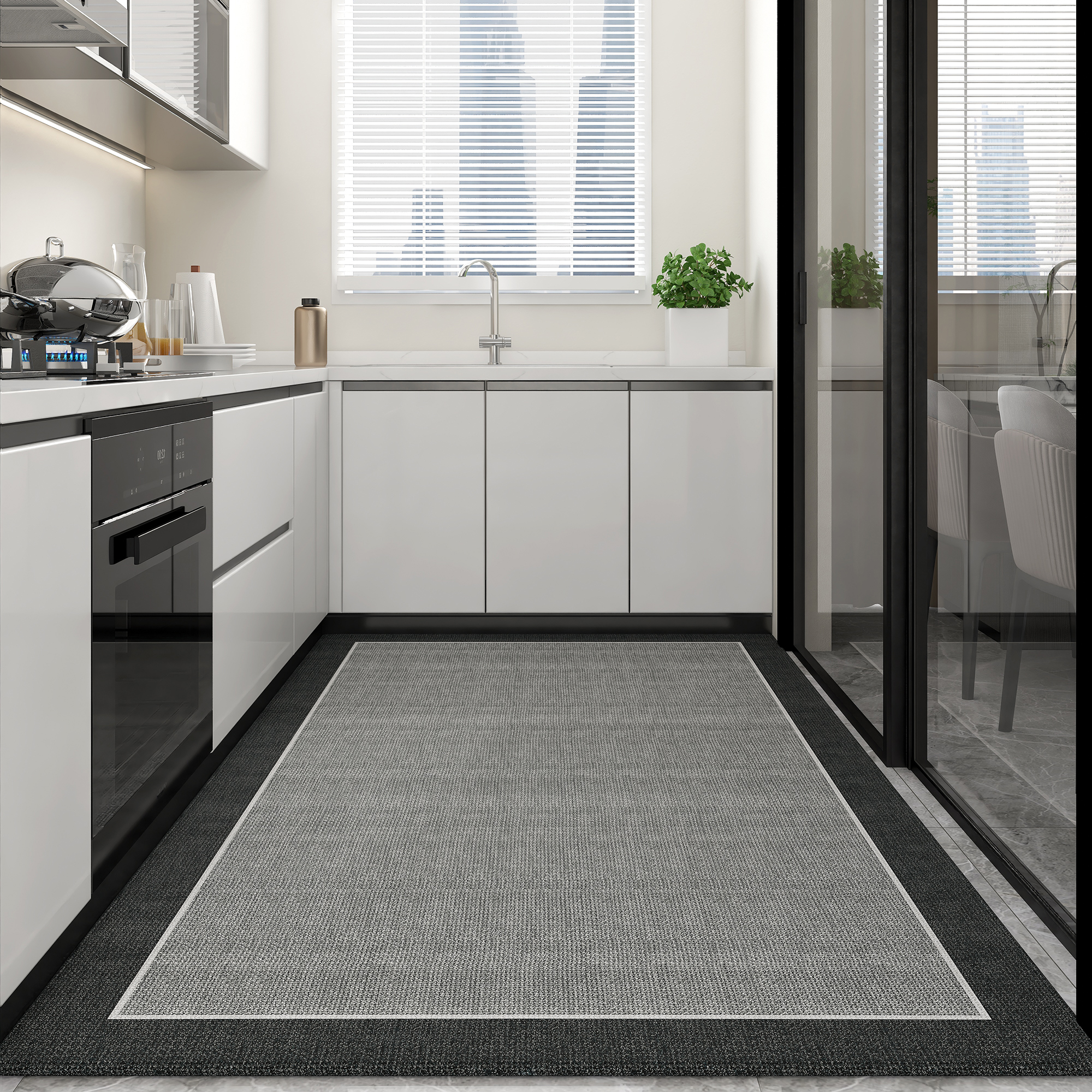 厨房专用地毯2024新款可裁剪地垫满铺大面积防滑吸水垫脚垫可擦洗