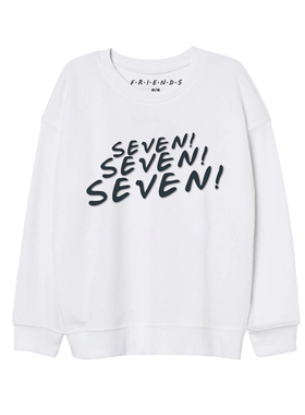 Friendsforever老友记官方限量周边同款莫妮卡SEVEN!卫衣帽衫