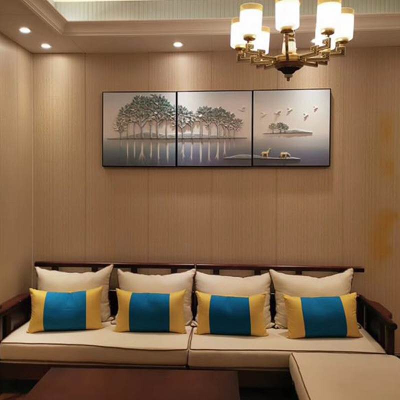 竹木纤维集成墙板护墙板石塑环保快装材料背景吊顶天花墙裙装饰板