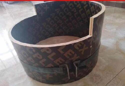 板筑古建圆柱模板板子工地用木模圆形建筑基w础桩模具圆水泥柱子