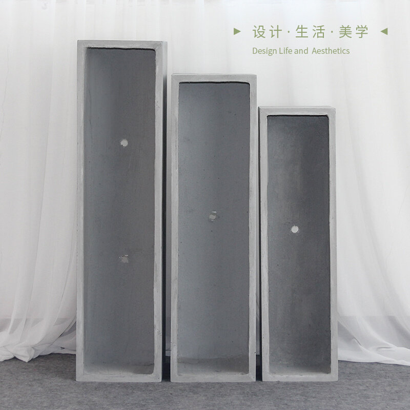 长方形花盆长条型阳台专用窗台窄露台天台水泥马槽户外种菜种植箱