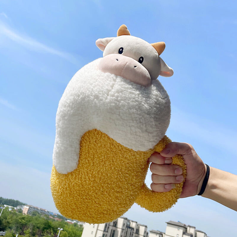 牛杯玩偶牛啤牛芒娃娃鲨杯毛绒抱枕玩具你真是大牛啤啊啤酒牛公仔