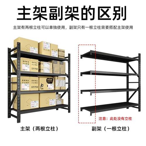 新疆黑色货架仓库货架置物架多层多功能家用地下室客厅货架子包邮