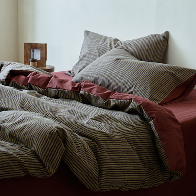 北欧风色织提花全棉四件套