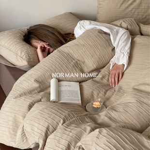 月揽星河 美拉德床单床笠被套床品 A类60s床上四件套纯棉全棉新款