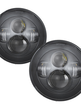 适用于2007-2017JK牧马人不带天使眼30W 黑色一代7英寸大灯