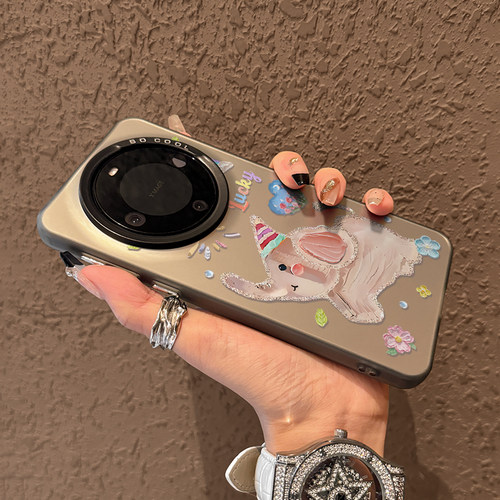 适用于华为手机壳油画小象