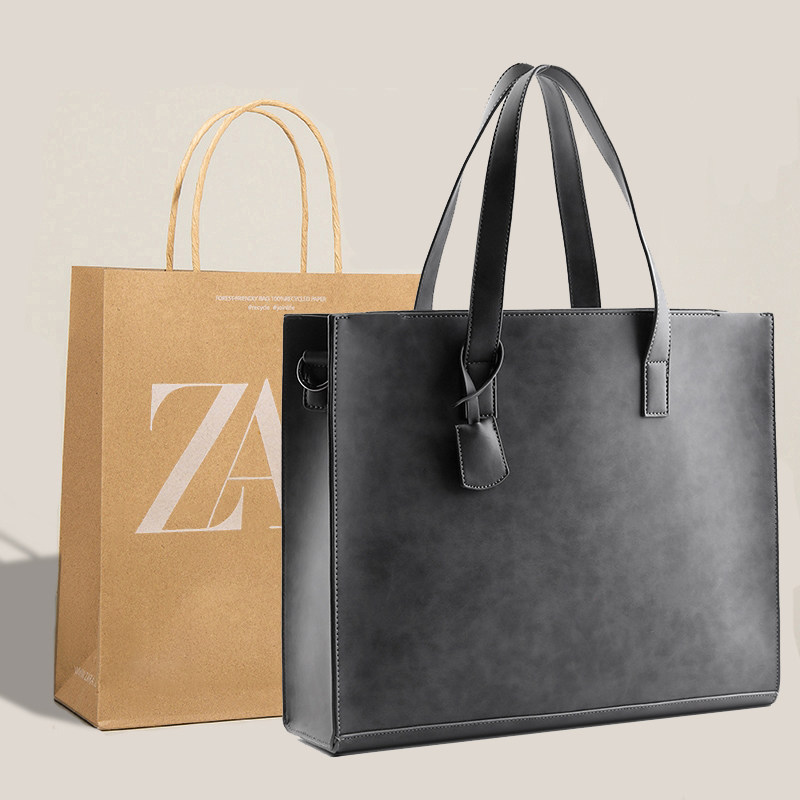 Vintage üslubda unisex tote çanta və portfel