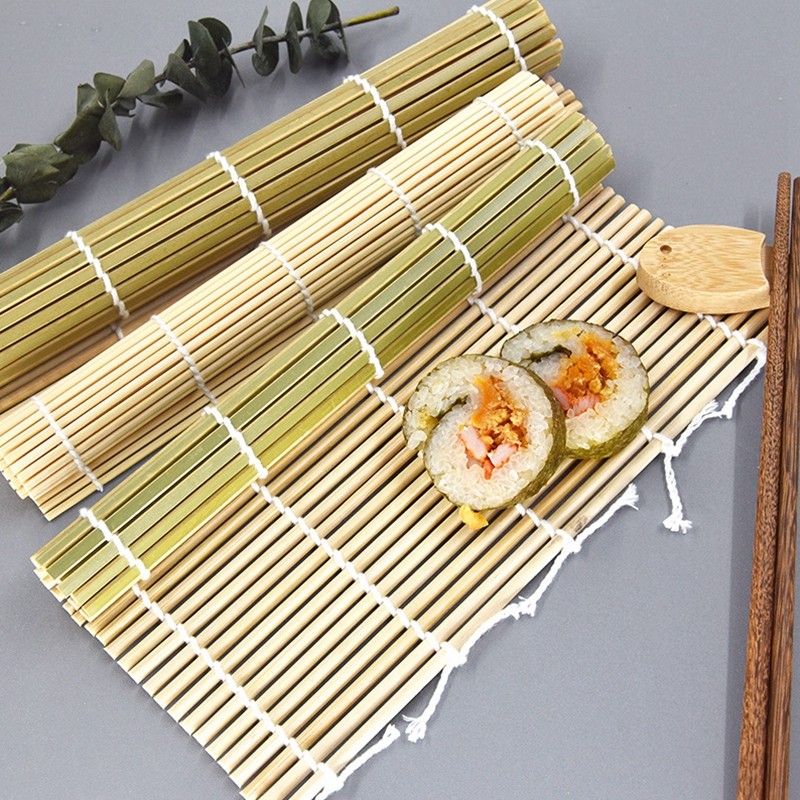日式寿司卷帘寿司工具日料寿司青皮竹席帘家用紫菜包饭不粘卷席帘