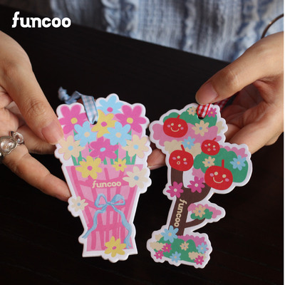 FUNCOO原创手绘车载卧室衣柜持久淡香精油装饰卡片扩香香薰挂件