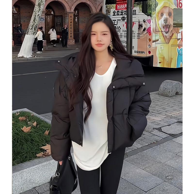 新款白鸭绒小个子短款羽绒服