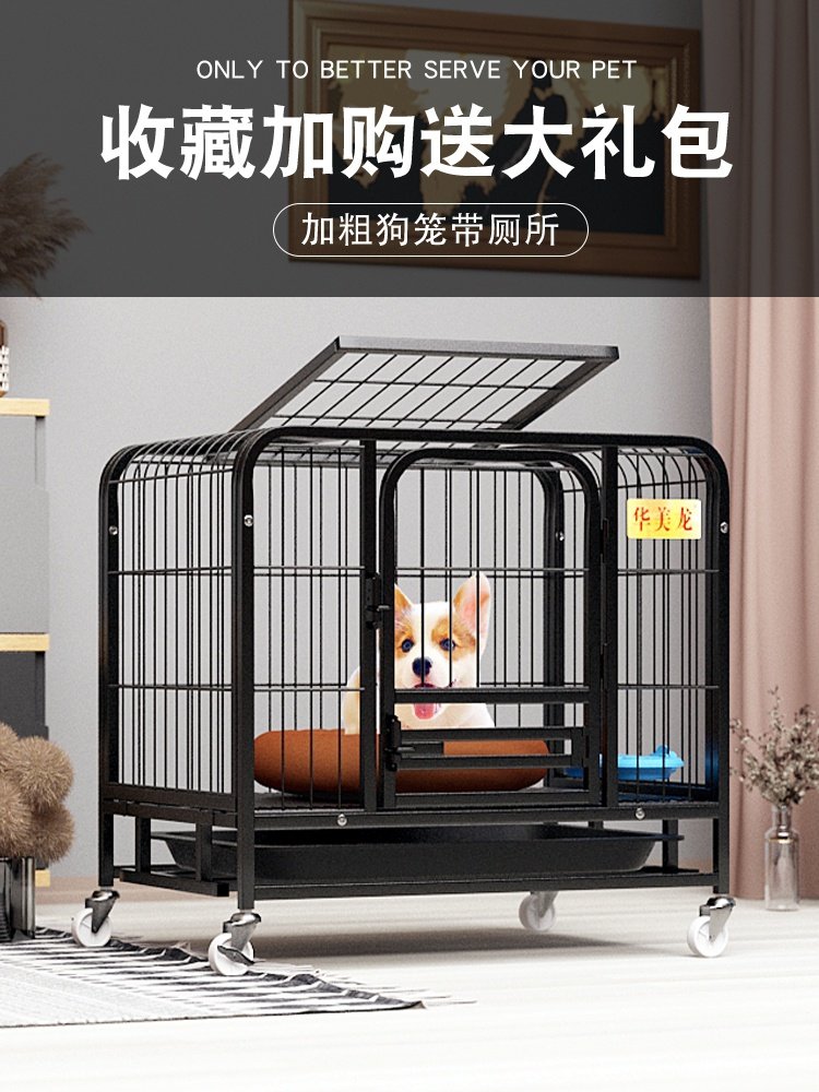 1狗分离带笼子小型犬狗室内迪狗窝基泰小狗大型中型宠物柯厕所别