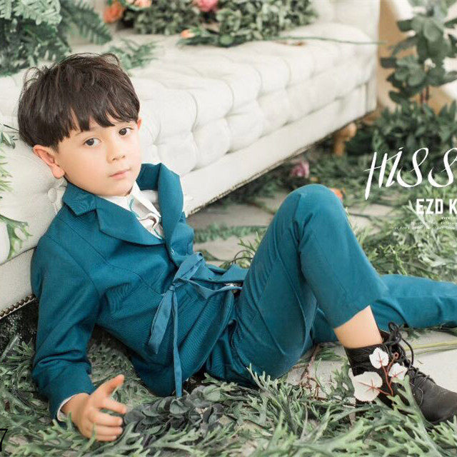 儿童摄影服装新款8-10岁大童小男孩韩版艺术照衣服影楼外景服饰