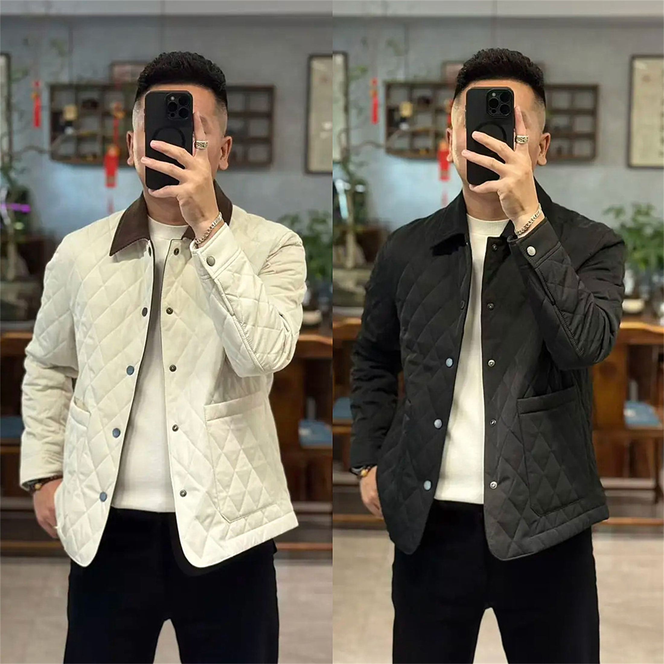 男士高级感简约百搭休闲夹克外套