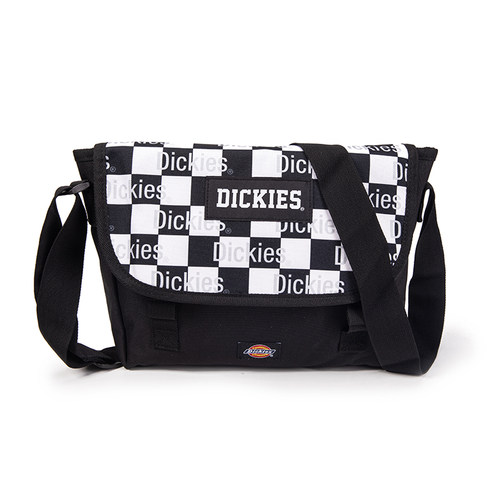 Dickies 潮流海报标志时尚棋盘格邮差包单肩斜挎包男女同款情侣款