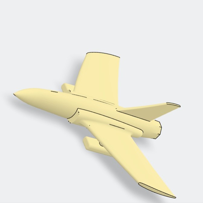 飞机航模3D模型设计曲面设计定制