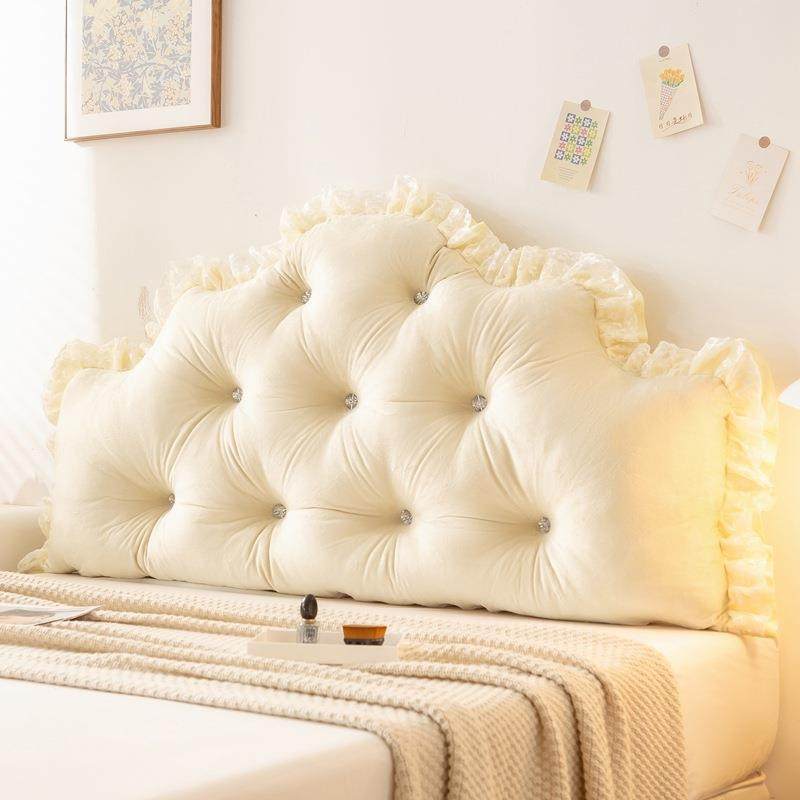 公主风床头靠垫软包榻榻米床上玩手机护腰靠枕防撞靠背垫绑带固定,居家布艺,抱枕被,淘宝优惠券,粉丝福利购,淘宝优惠卷